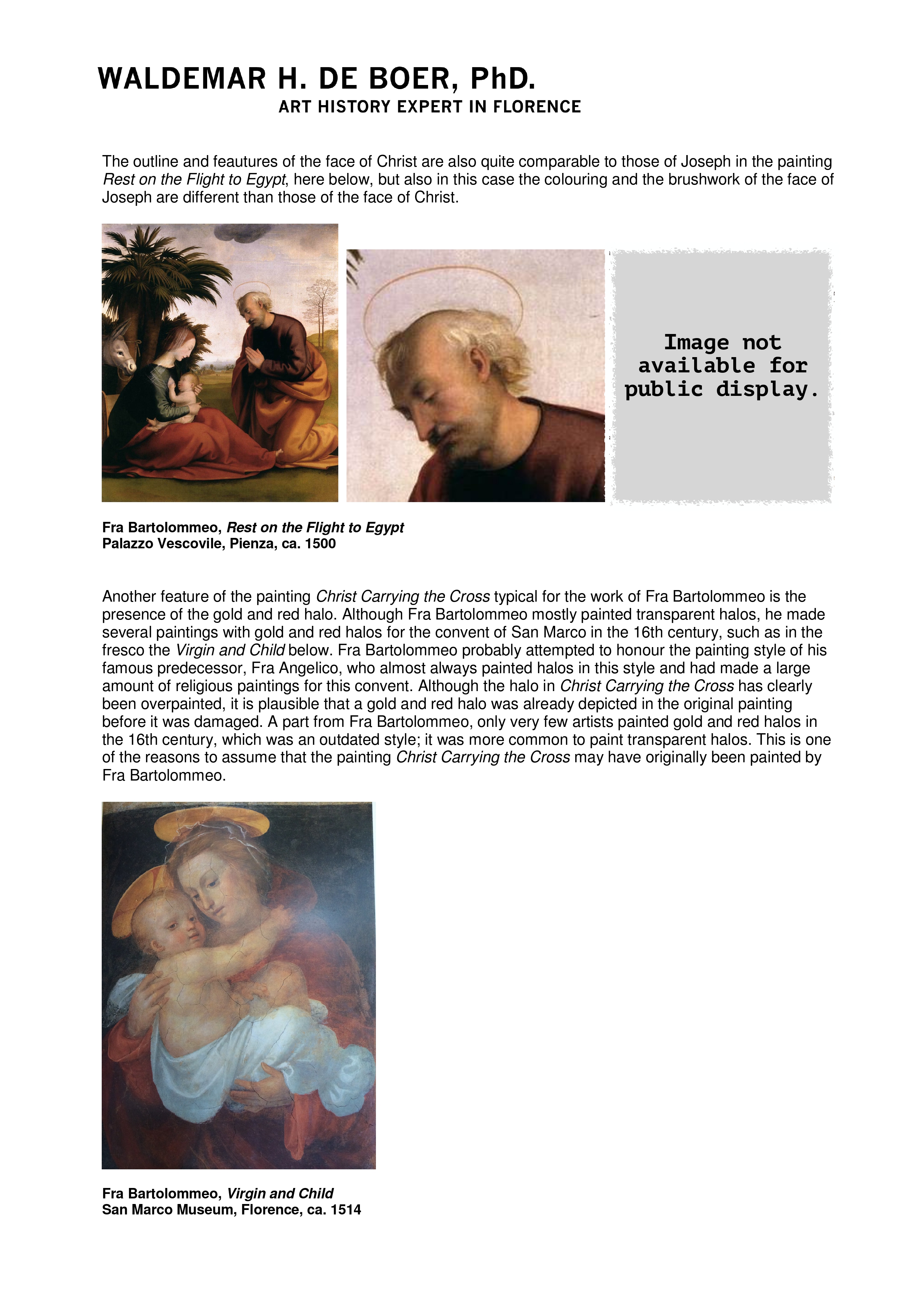 Fra Bartolommeo (March 1472 – October 1517) — detail 3